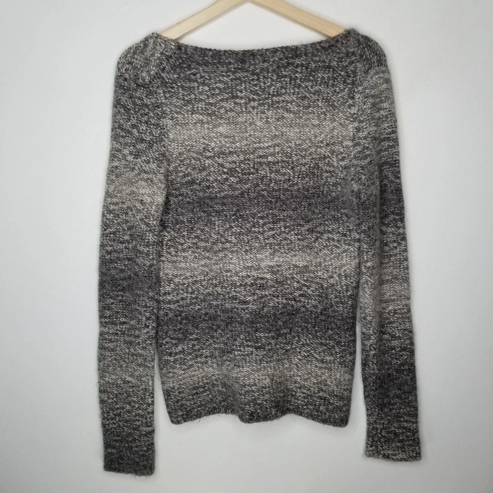 BANANA REPUBLIC Sweater Alpaca Wool V Neck Fitted Knit Women's Small Grandpacore